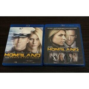 Homeland Complete Seasons 1 & 2 Blu-ray 6 Disc Set Claire Danes Damian Lewis Tv